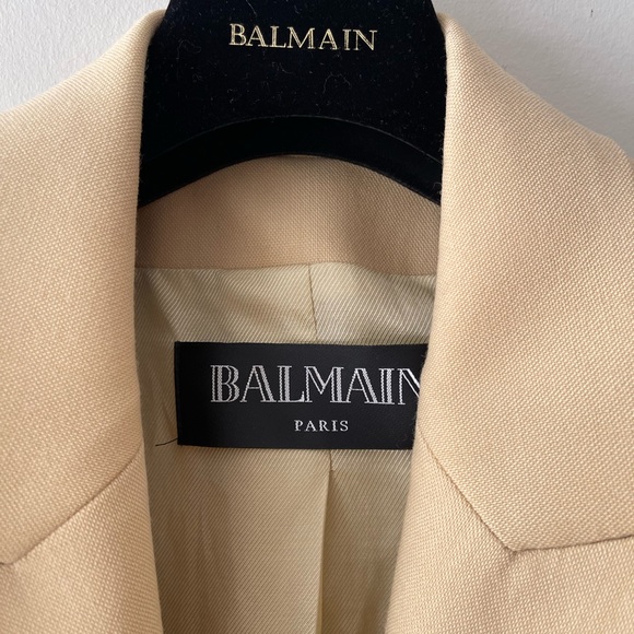 BALMAIN Wool Double Breasted Blazer (Size 36) - Picture 5 of 10